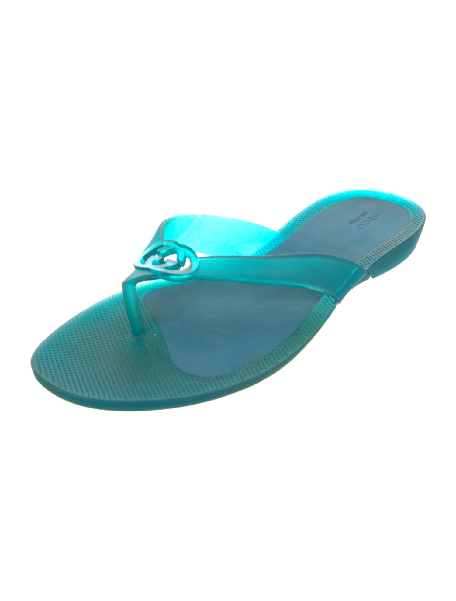 Gucci Interlocking G Logo Rubber Slides
