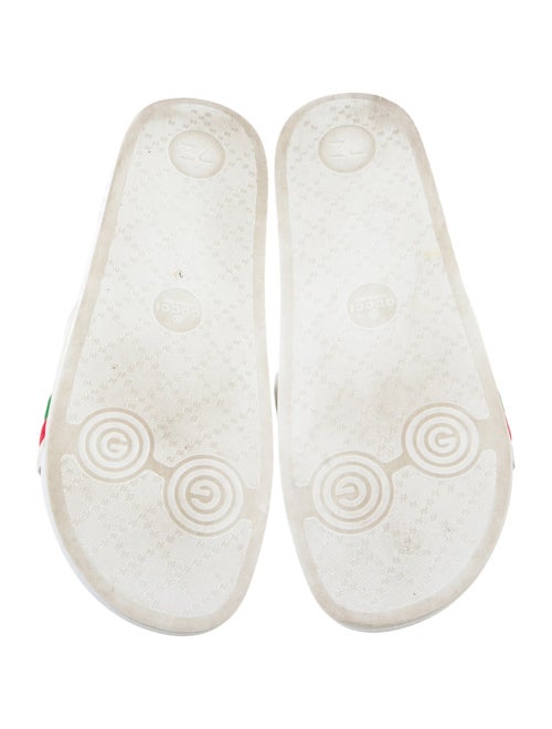 Gucci Web Accent Leather Slides