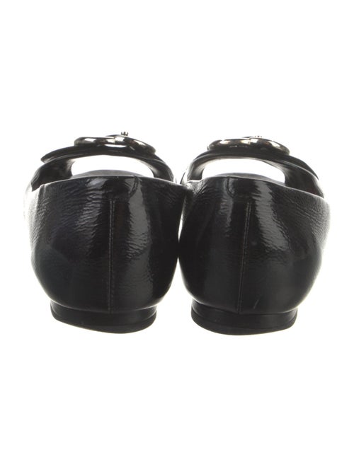 Gucci Double G Logo Patent Leather Flats