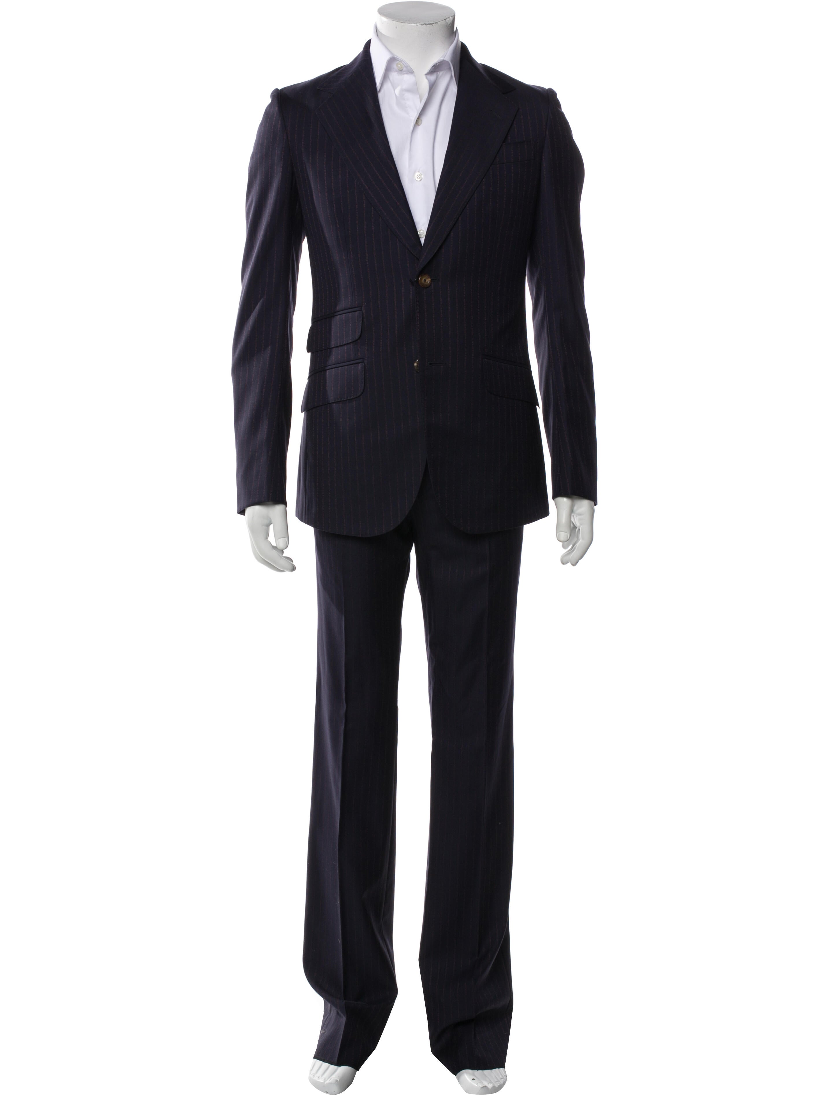 Gucci Wool Striped Two-Piece Suit w/ Tags