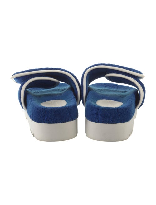 Gucci x Adidas Terry Cloth Striped Slides