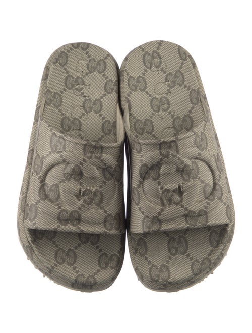 Gucci Interlocking G Logo Rubber Slides