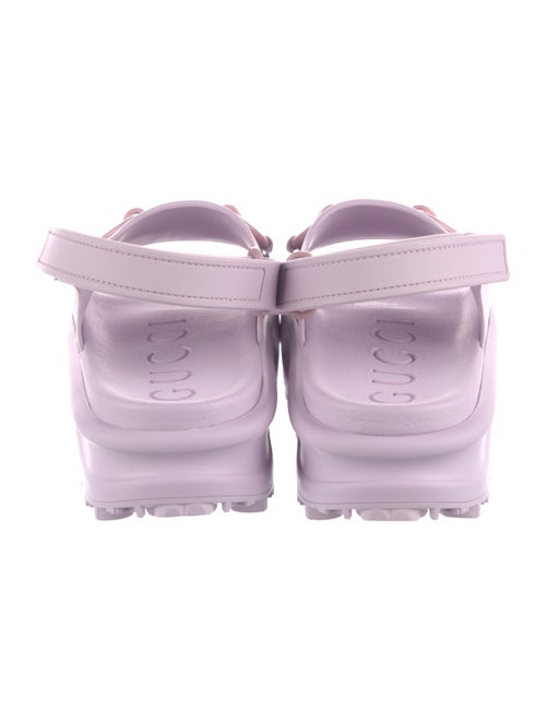 Gucci Horsebit Accent Rubber Slingback Sandals