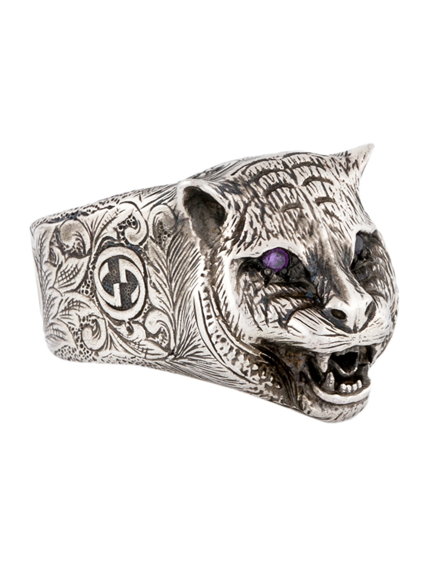 Gucci Garden Feline Head Cocktail Ring