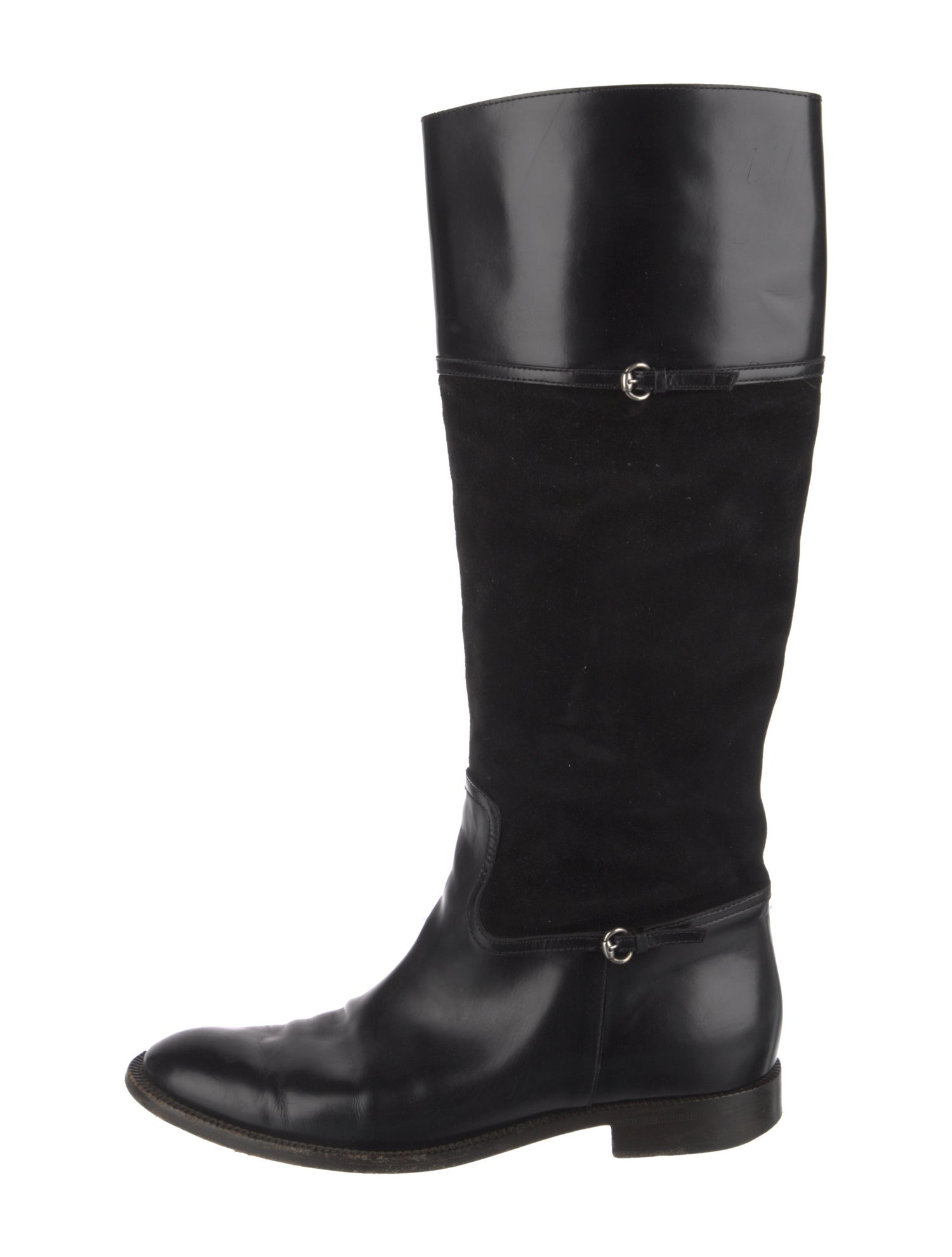 Gucci Suede Riding Boots
