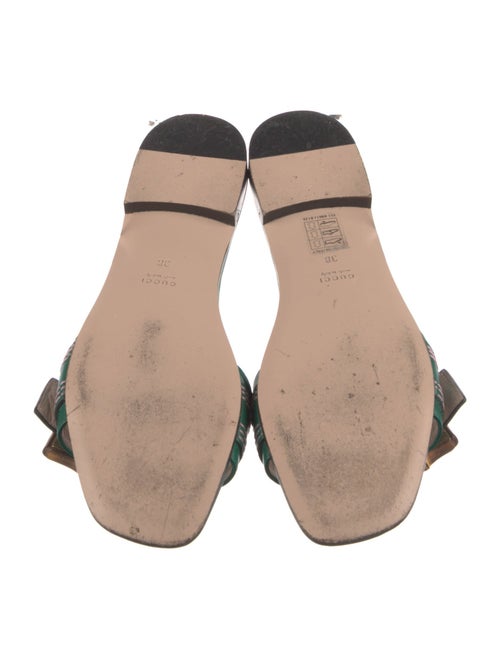 Gucci Bamboo Accent Leather Slides