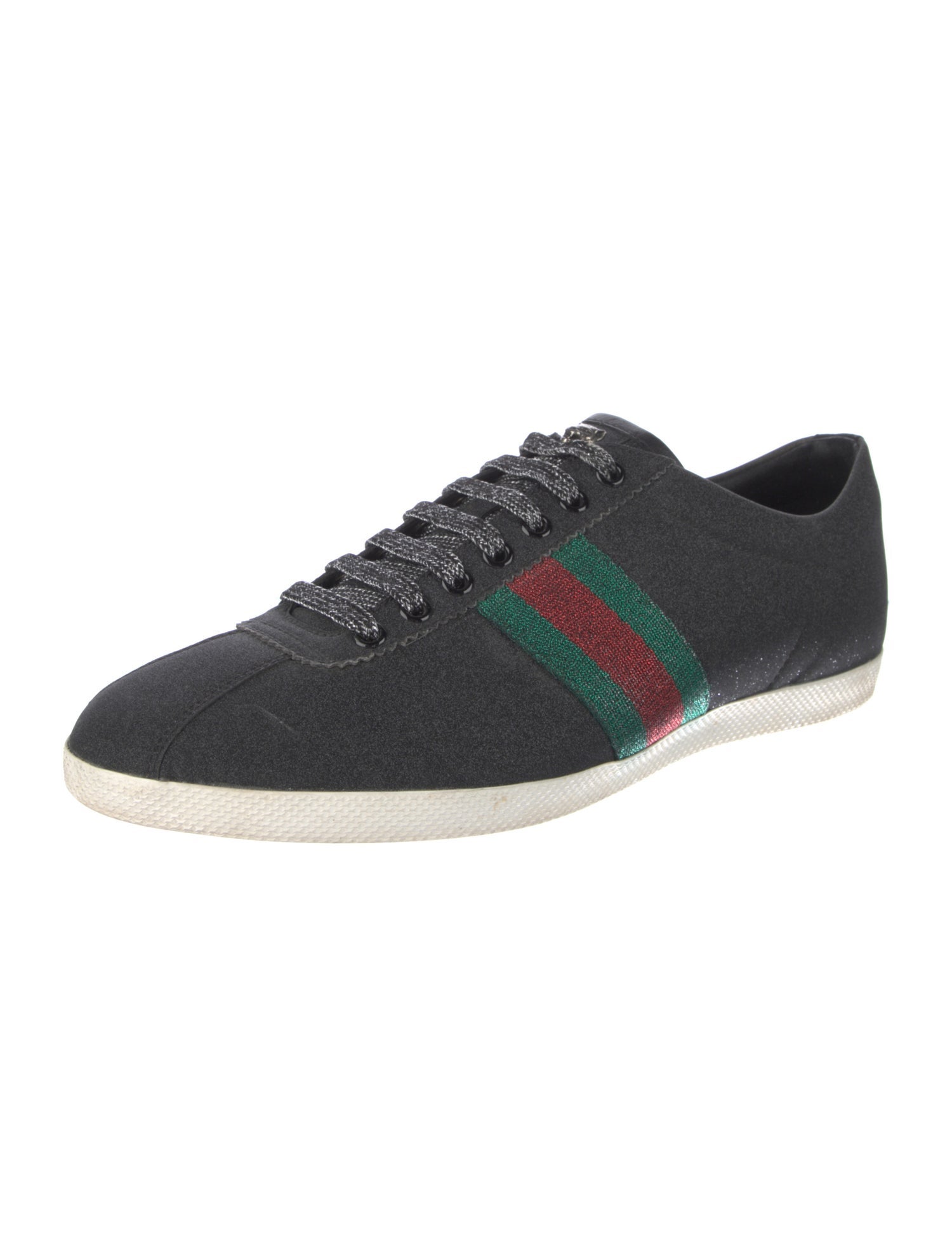 Gucci Web Accent Glitter Sneakers