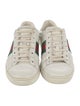 Gucci Web Accent Leather Sneakers