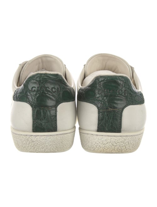 Gucci Web Accent Leather Sneakers