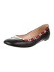 Gucci Kingsnake Leather Ballet Flats