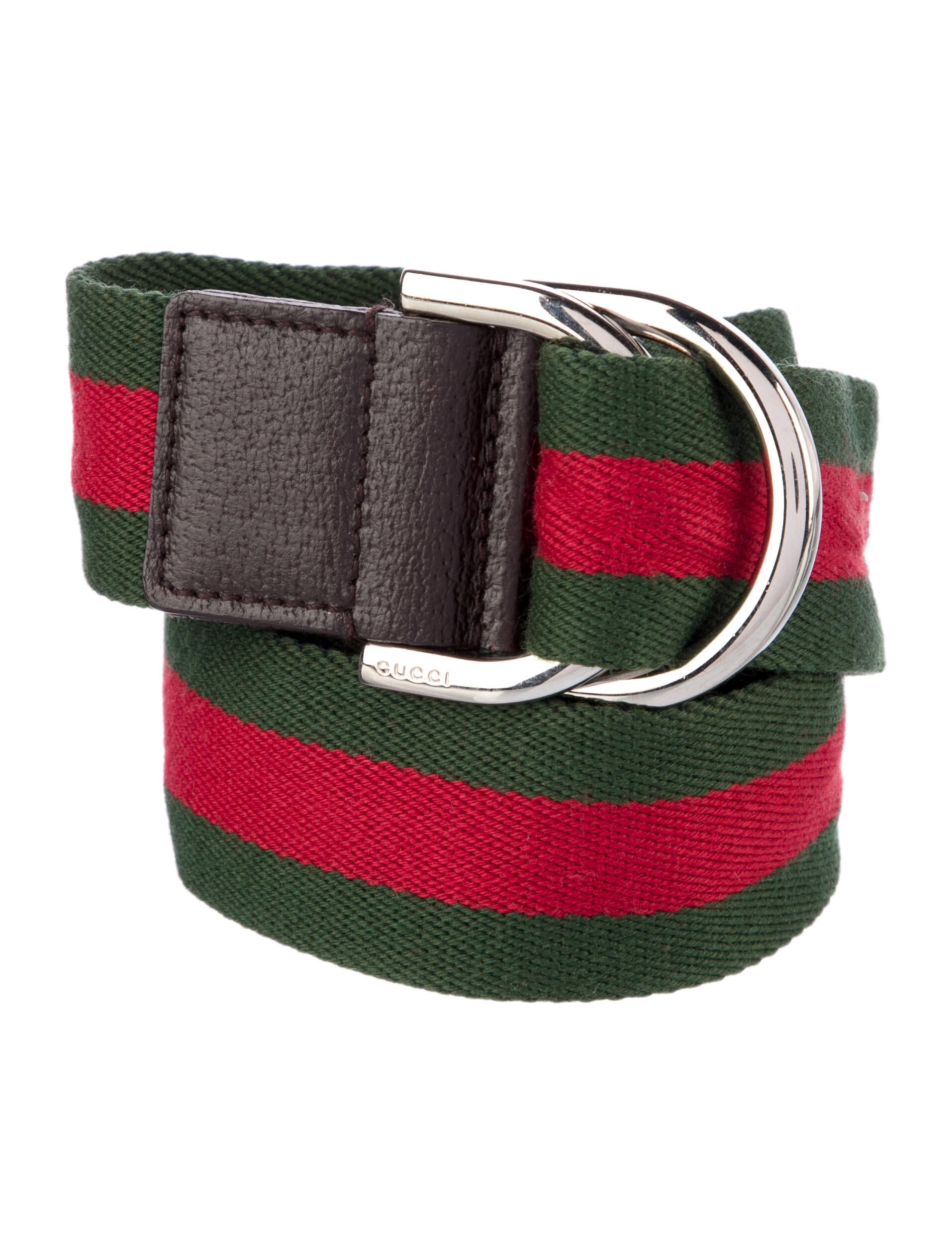 Gucci Web Accent Canvas Belt