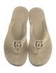 Gucci Double G Logo Rubber Flip Flops