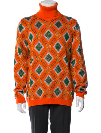 Gucci Printed Turtleneck Pullover