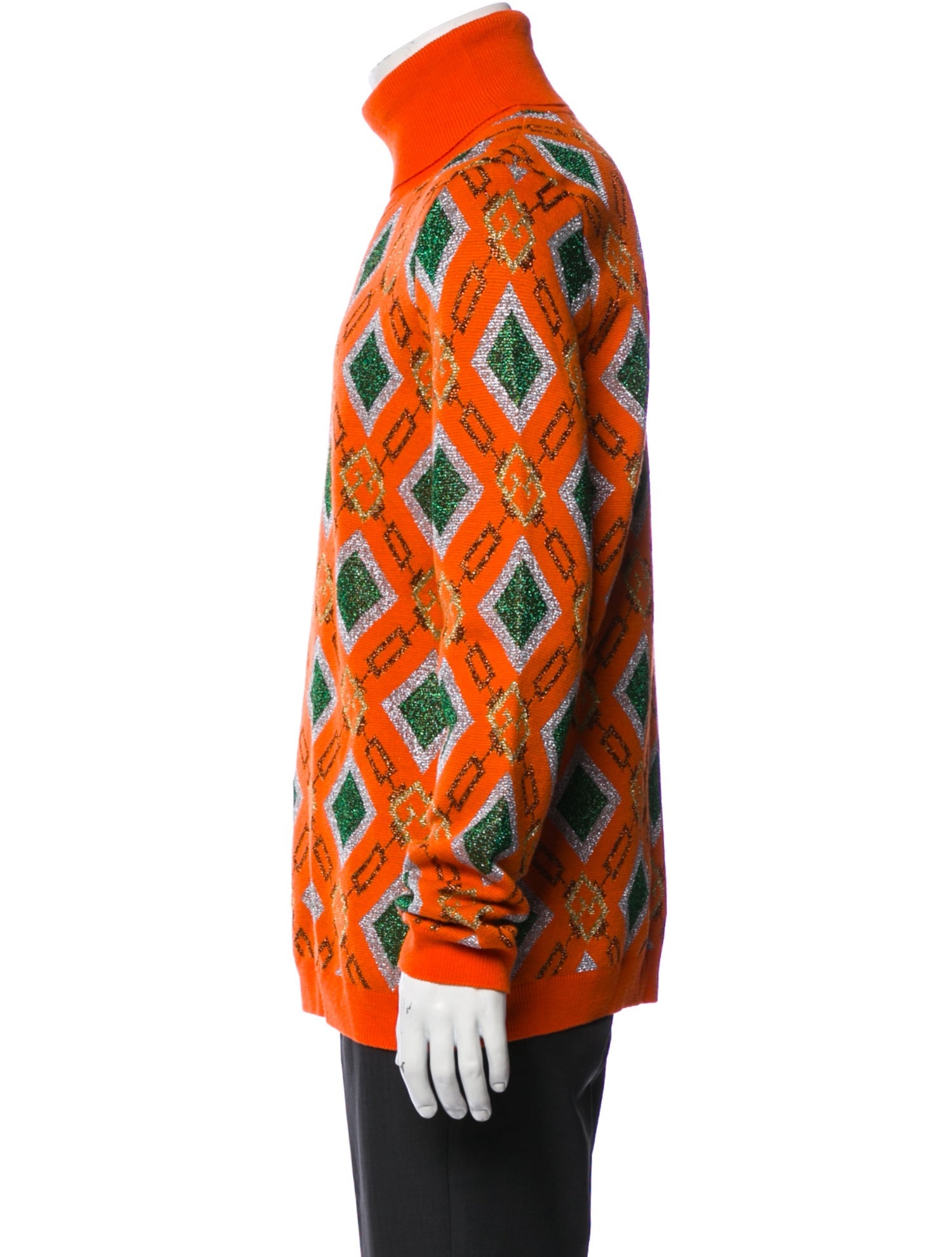 Gucci Printed Turtleneck Pullover