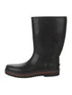 Gucci Web Accent Rubber Rain Boots