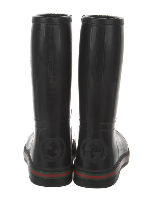 Gucci Web Accent Rubber Rain Boots