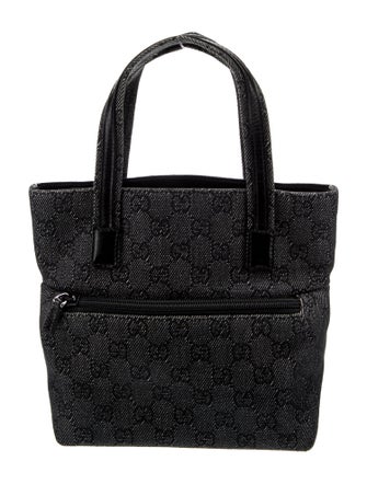 Gucci GG Denim Top Handle Bag Mini