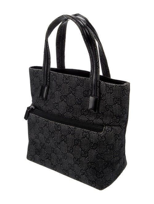 Gucci GG Denim Top Handle Bag Mini