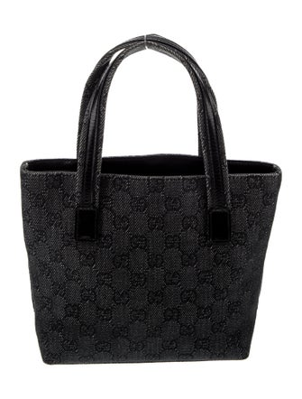 Gucci GG Denim Top Handle Bag Mini