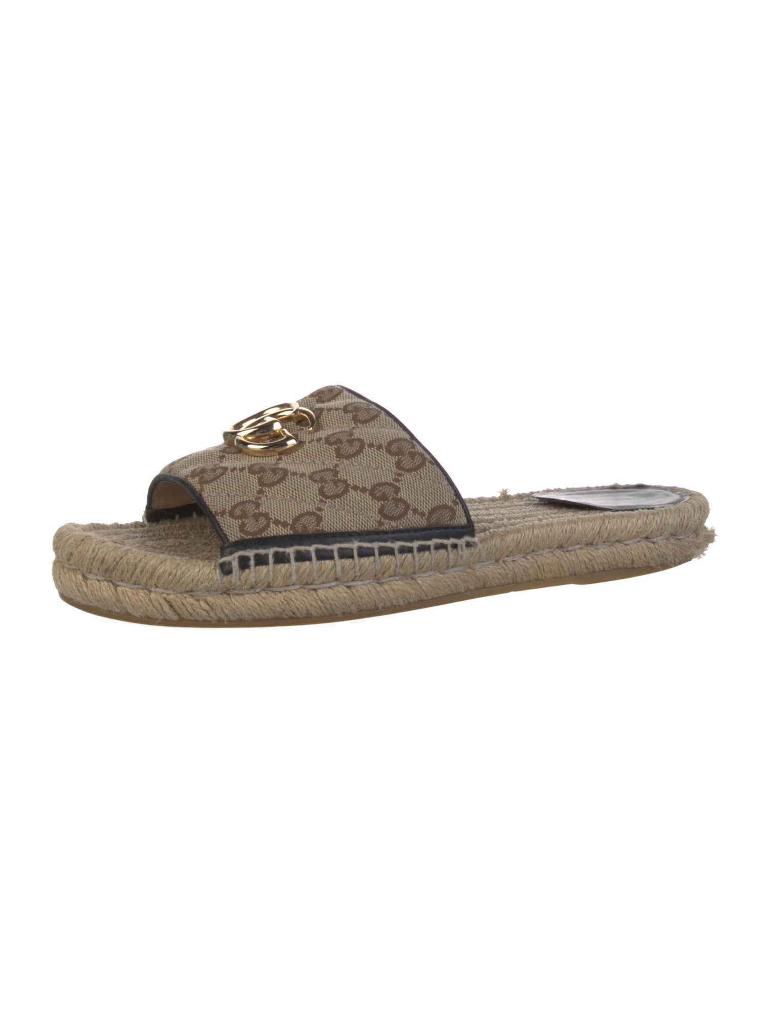 Gucci Quilted Pattern Canvas Espadrilles