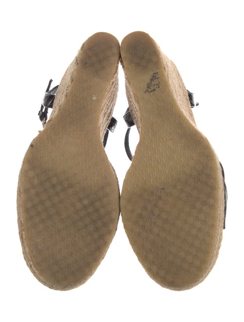 Gucci Micro GG Monogram Patent Leather Espadrilles