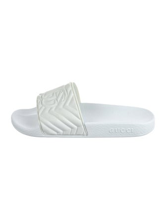 Gucci Running GG Logo Rubber Slides