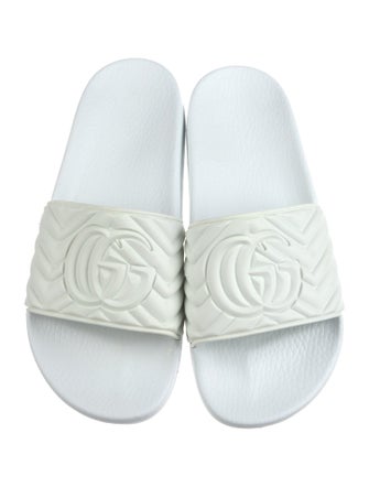 Gucci Running GG Logo Rubber Slides