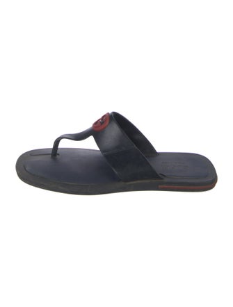 Gucci Interlocking G Logo Rubber Flip Flops