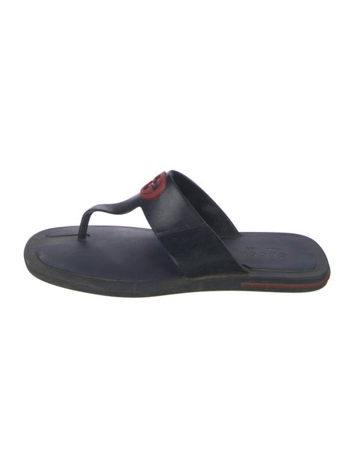 Gucci Interlocking G Logo Rubber Flip Flops