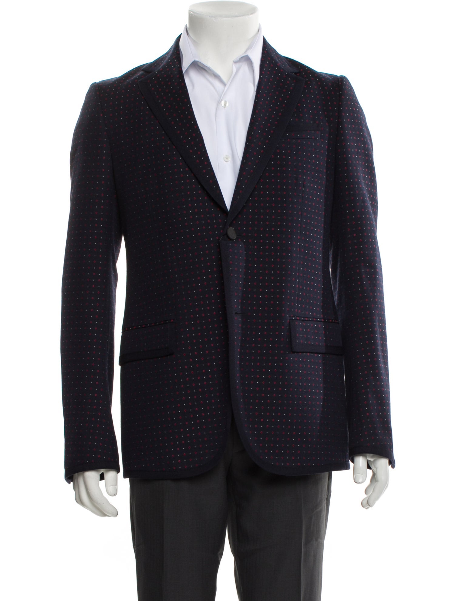 Gucci Polka Dot Print Blazer