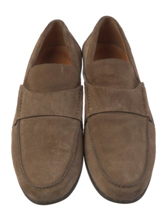 Gucci Suede Striped Loafers