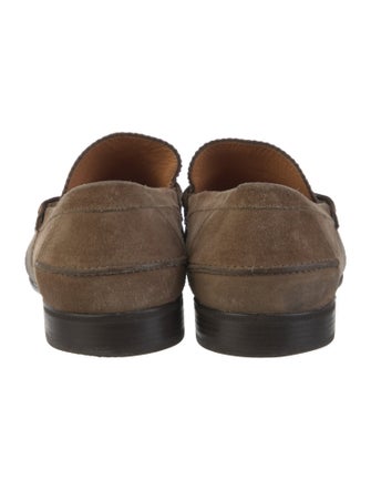 Gucci Suede Striped Loafers