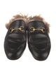 Gucci Horsebit Accent Leather Mules