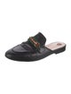 Gucci Web Accent Leather Mules