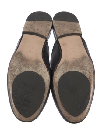 Gucci Web Accent Leather Mules