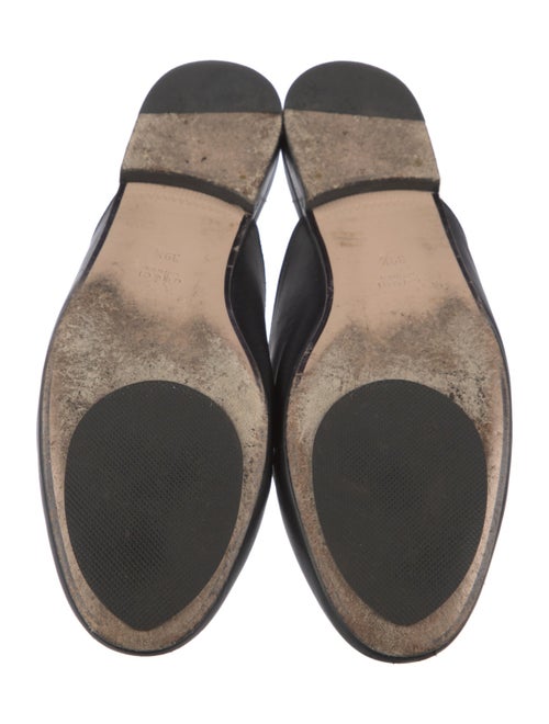 Gucci Web Accent Leather Mules