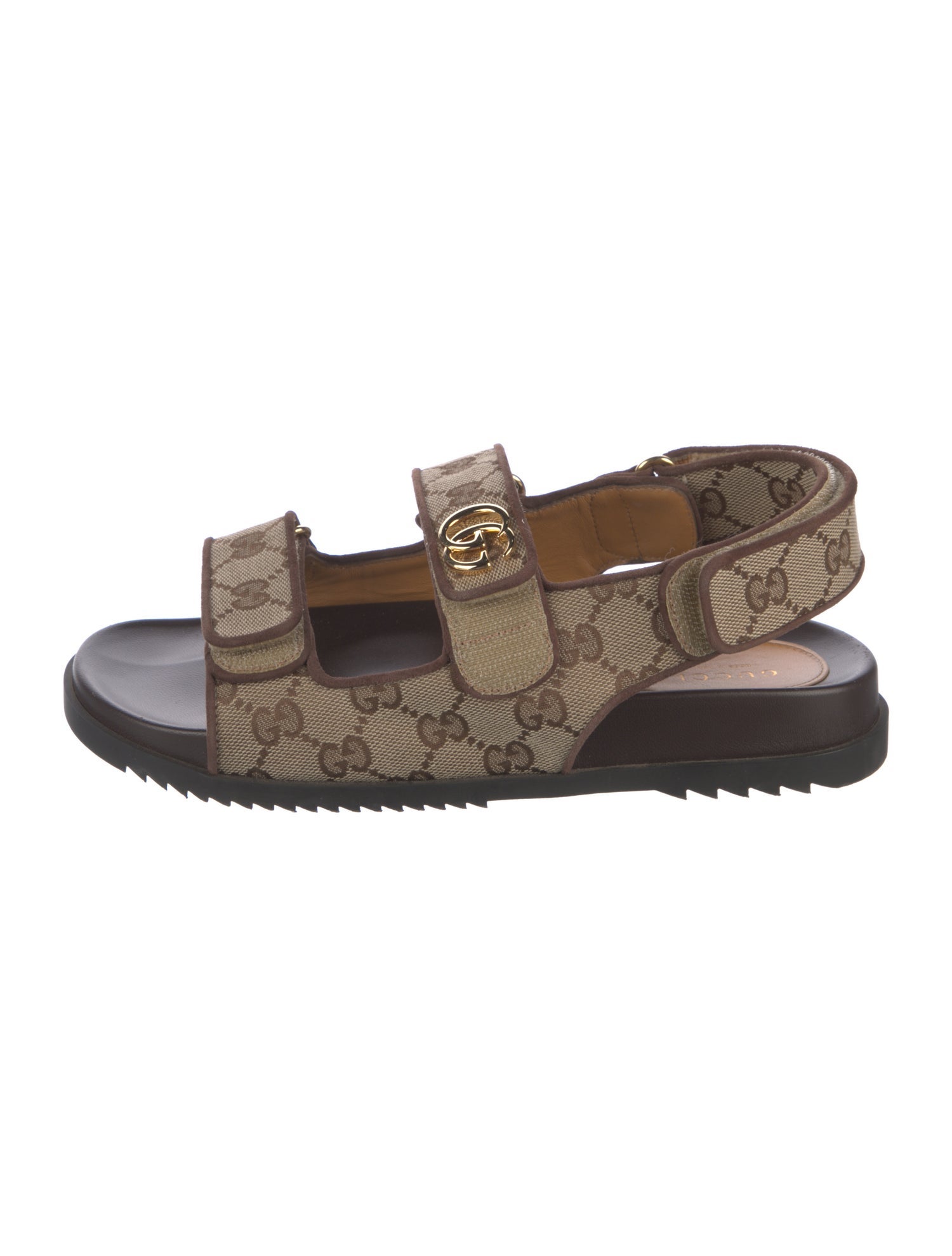 Gucci GG Canvas Canvas Slingback Sandals