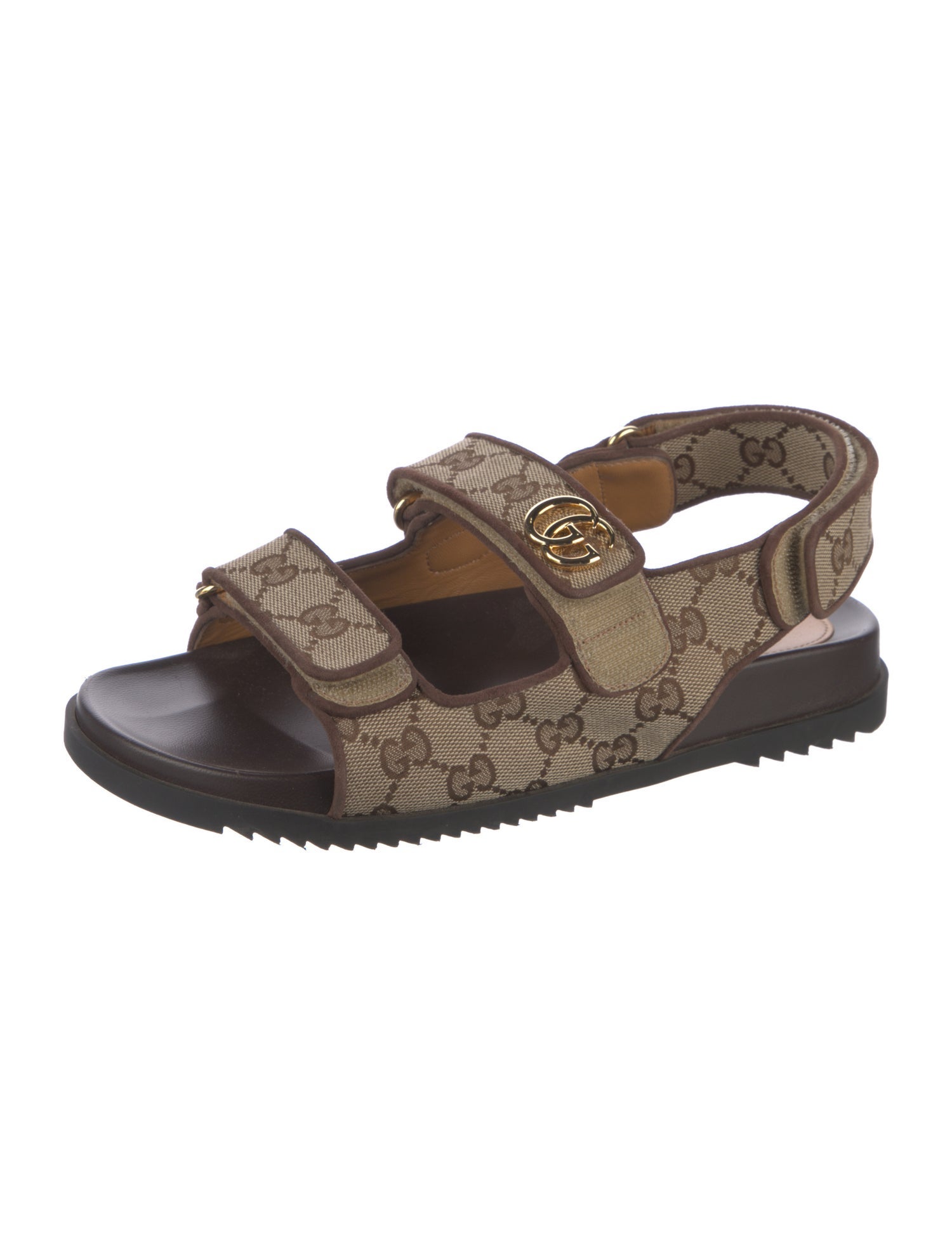 Gucci GG Canvas Canvas Slingback Sandals