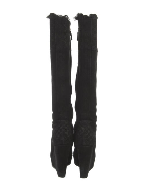Gucci Interlocking G Logo Suede Boots