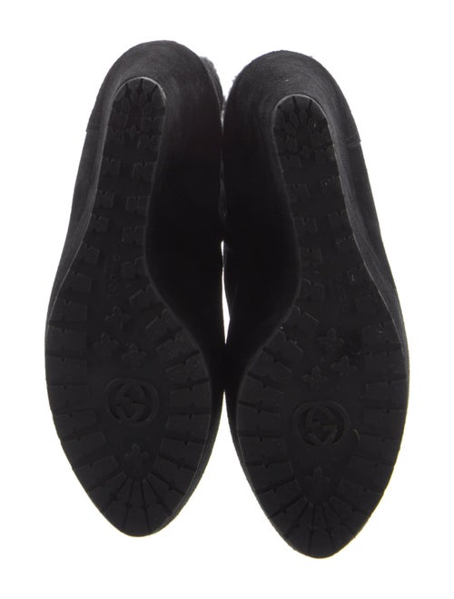 Gucci Suede Fur Trim Boots