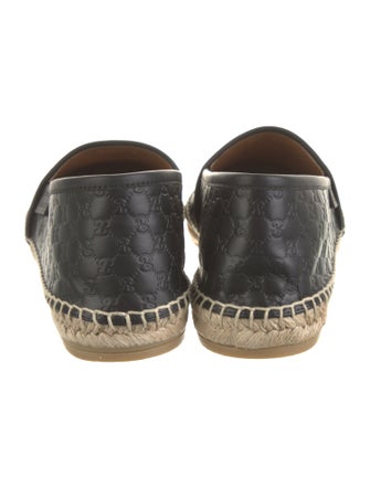 Gucci Microguccissima Pattern Leather Espadrilles