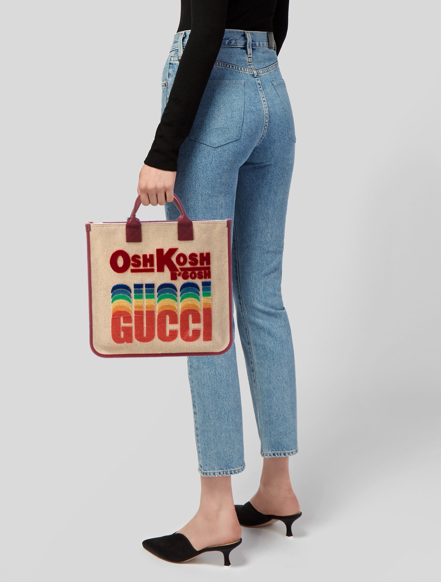 Gucci X Oshkosh B'Gosh Kid's Logo Canvas Tote w/ Tags