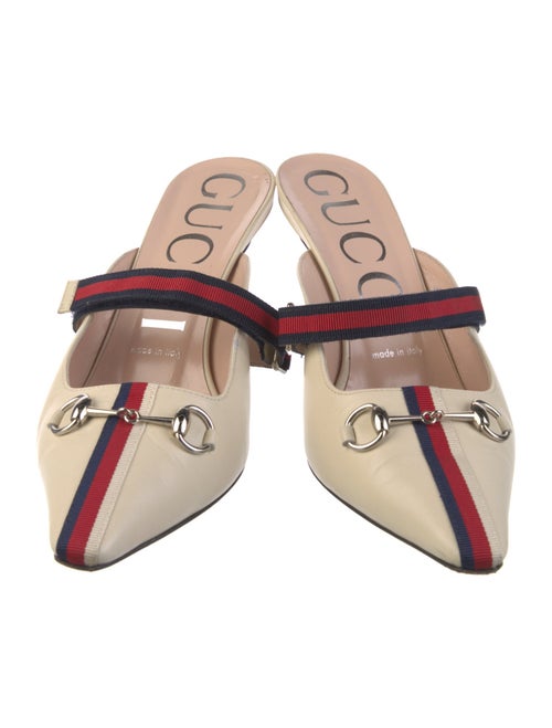 Gucci Horsebit Accent Leather Mules