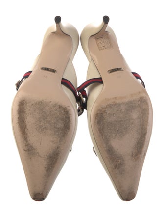 Gucci Horsebit Accent Leather Mules