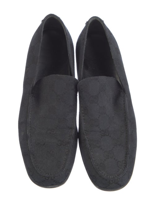 Gucci GG Logo Canvas Loafers