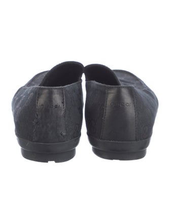 Gucci GG Logo Canvas Loafers