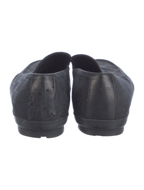Gucci GG Logo Canvas Loafers