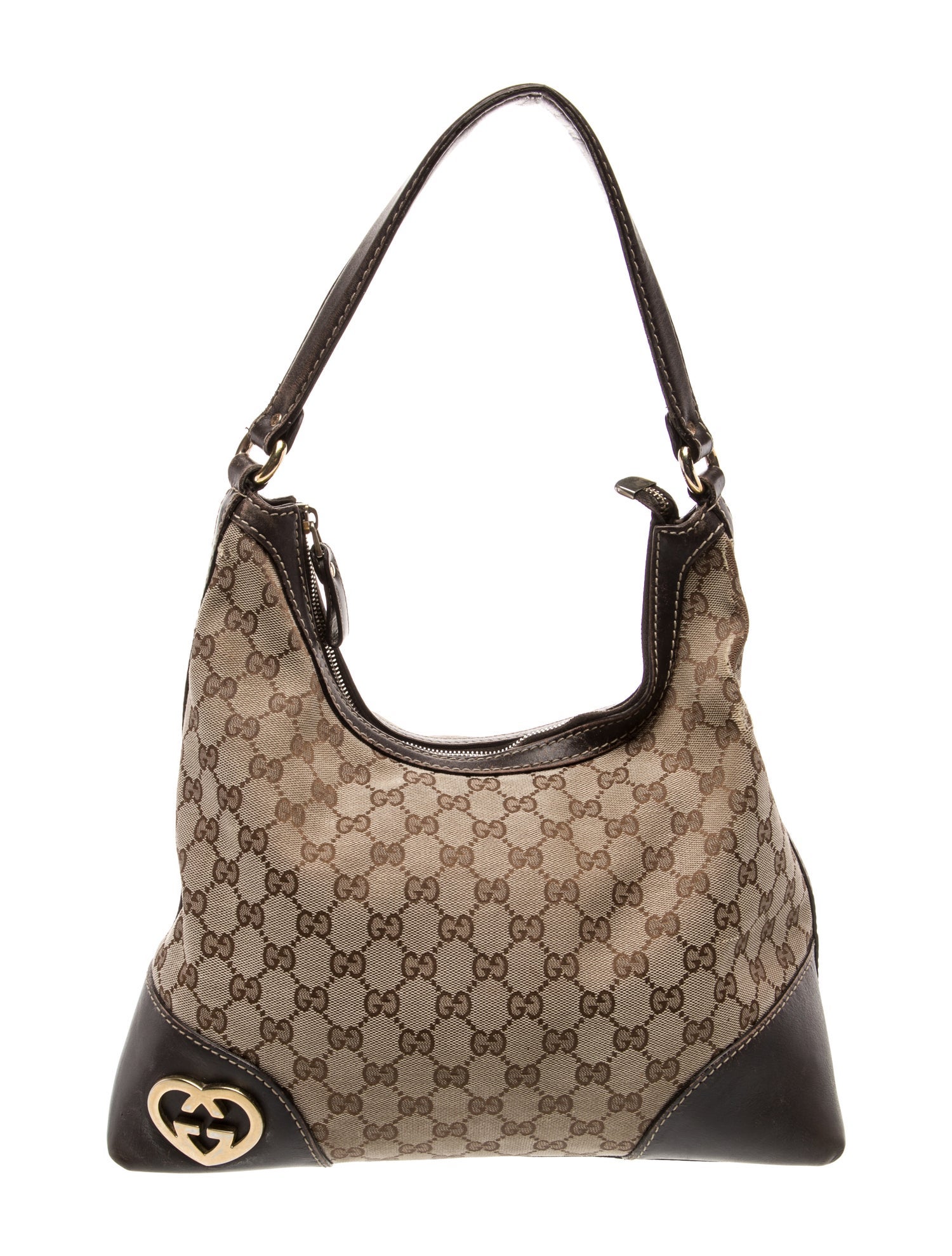 Gucci GG Canvas Lovely Heart Medium