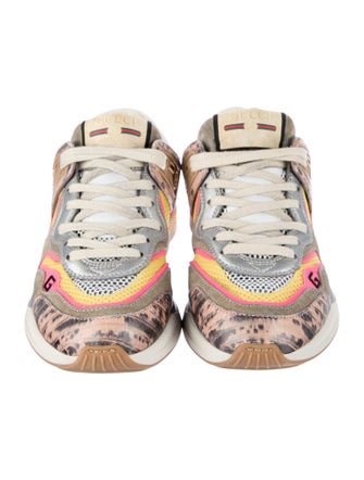 Gucci Web Accent Suede Sneakers