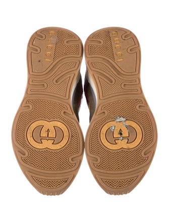 Gucci Web Accent Suede Sneakers